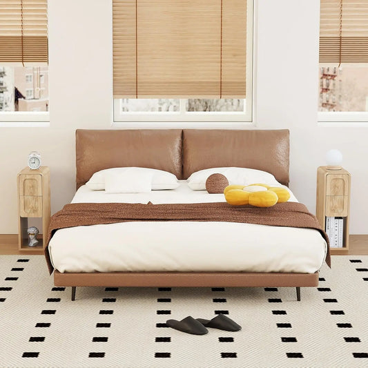 Compact Double-Drawer Nightstand